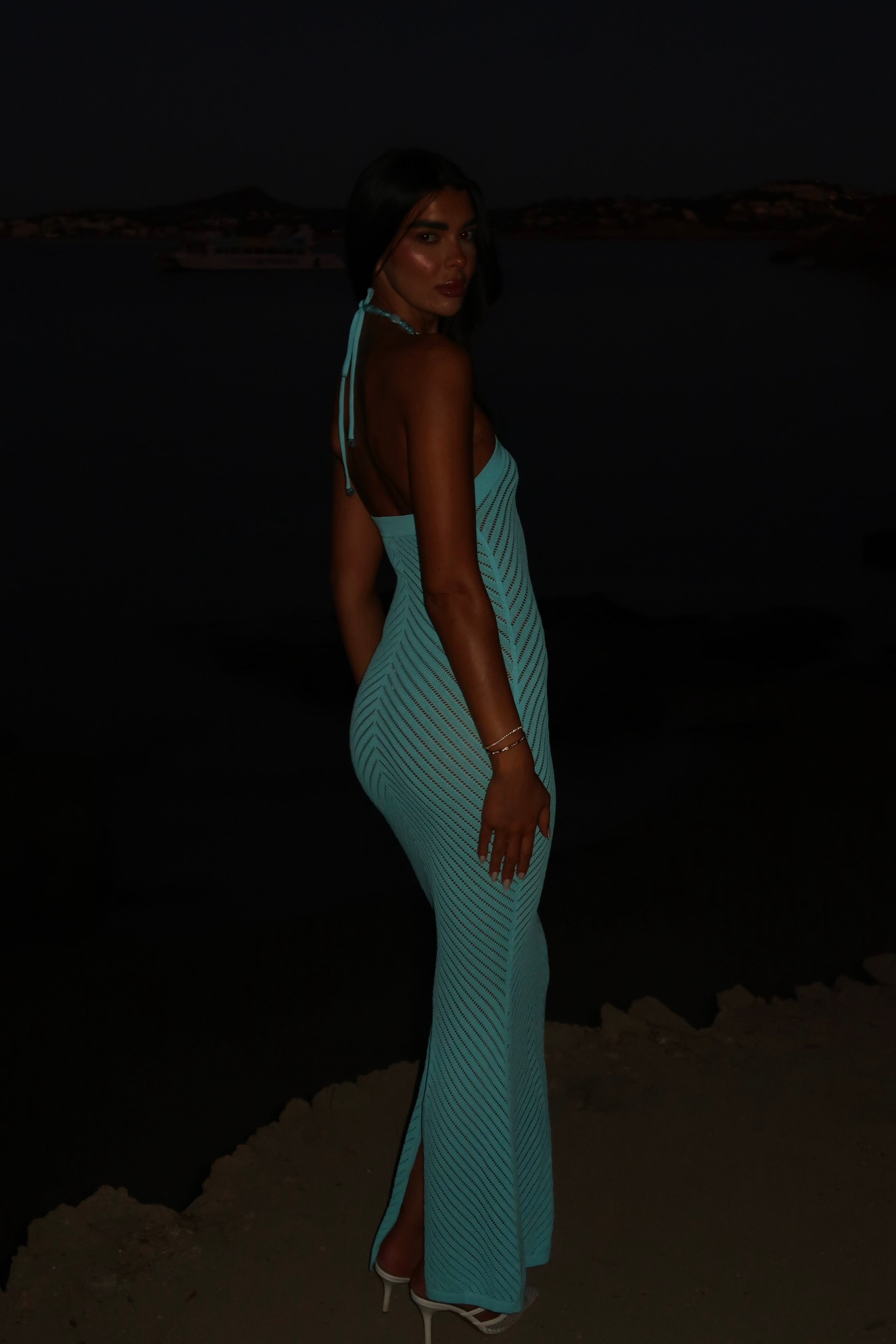 ITALIA MAXI DRESS - SKY BLUE