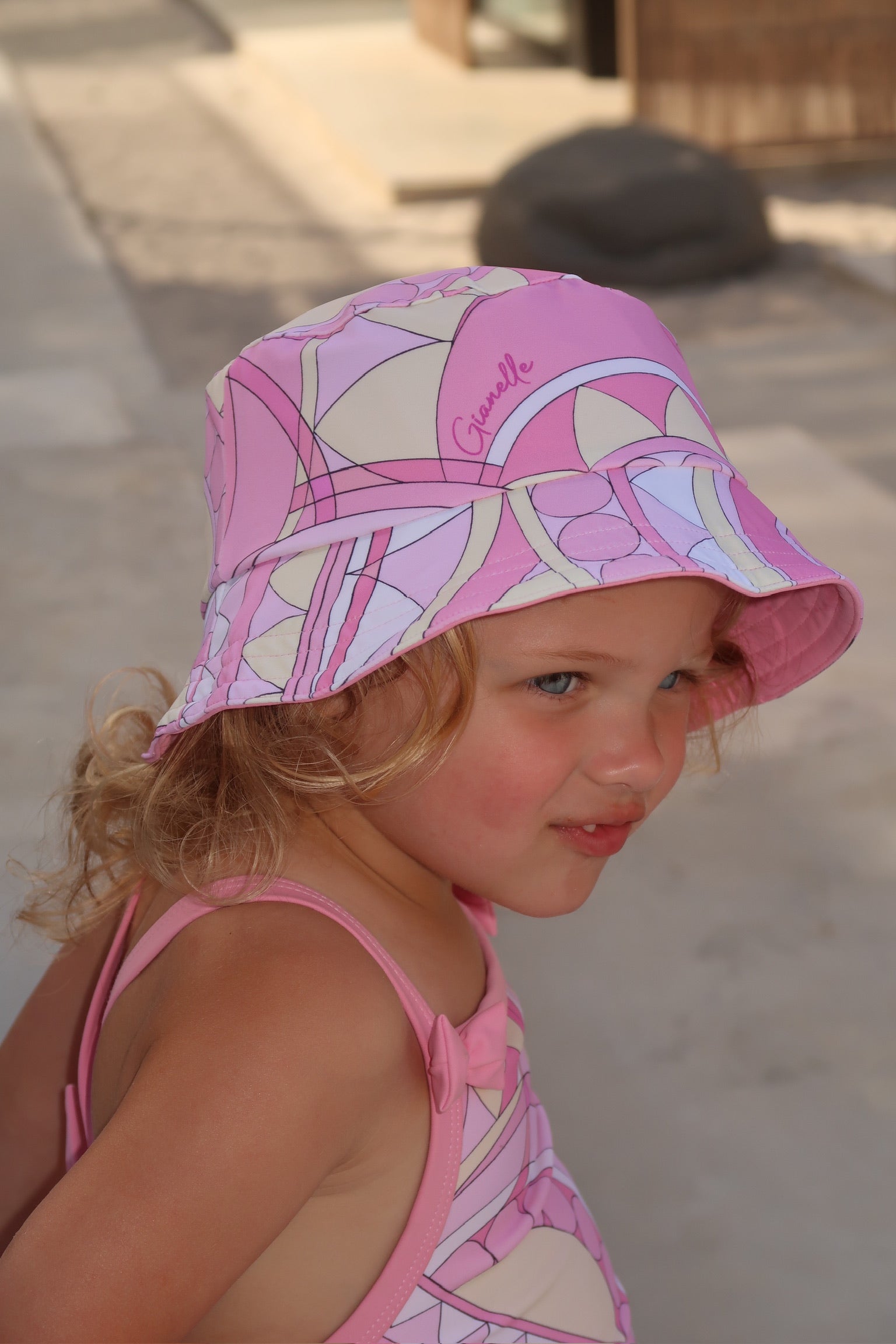 RIVIERA MINI SWIMSUIT & HAT - PINK