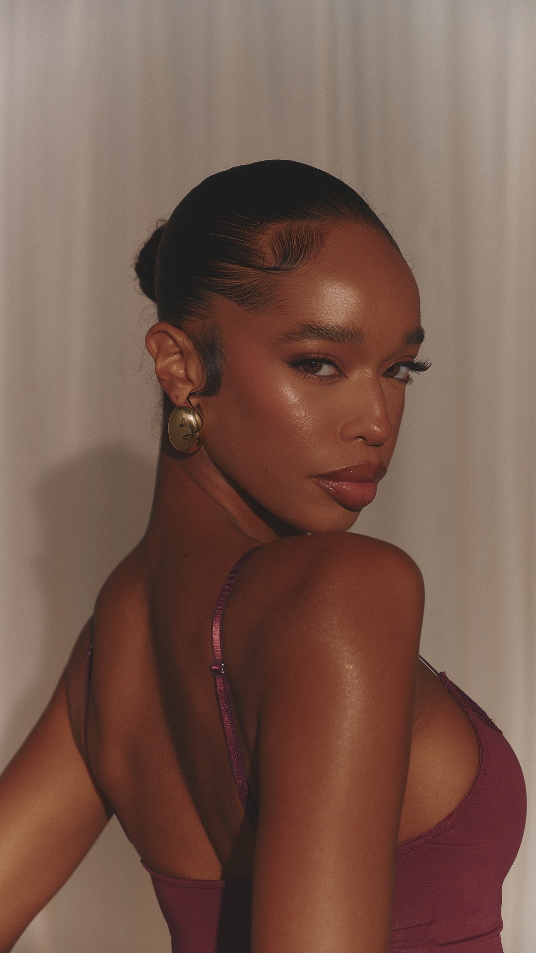 KATY GOLD CHUNKY STUD EARRINGS
