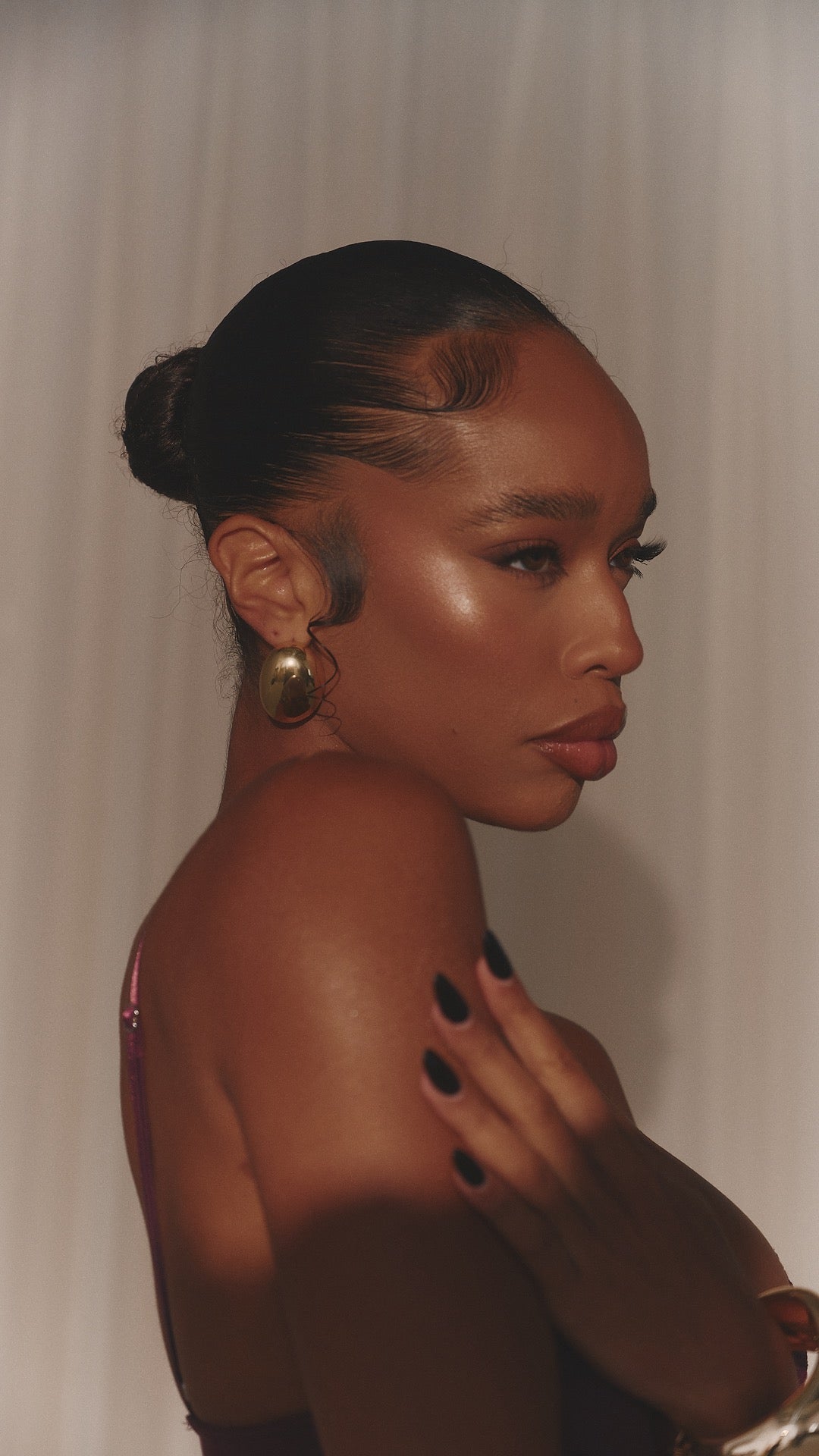 KATY GOLD CHUNKY STUD EARRINGS