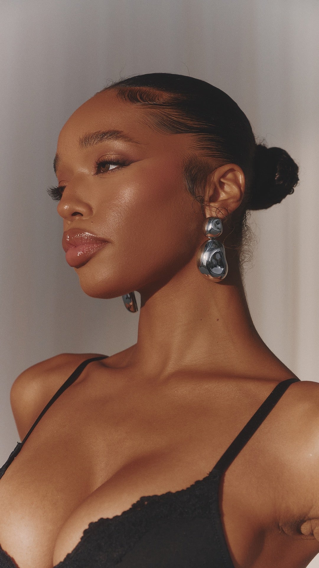 ERICA SILVER DROP EARRINGS