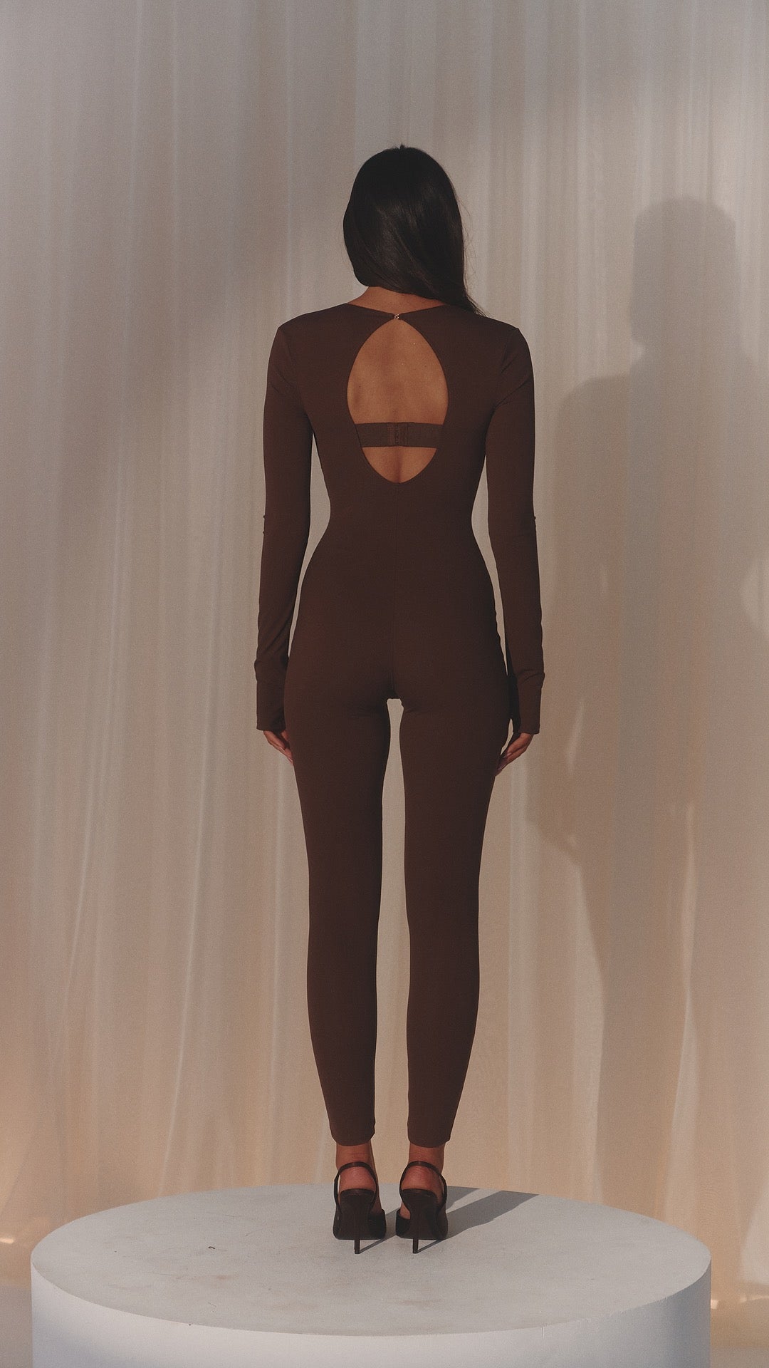 KENDALL CHOCOLATE SCULPT ONE PIECE