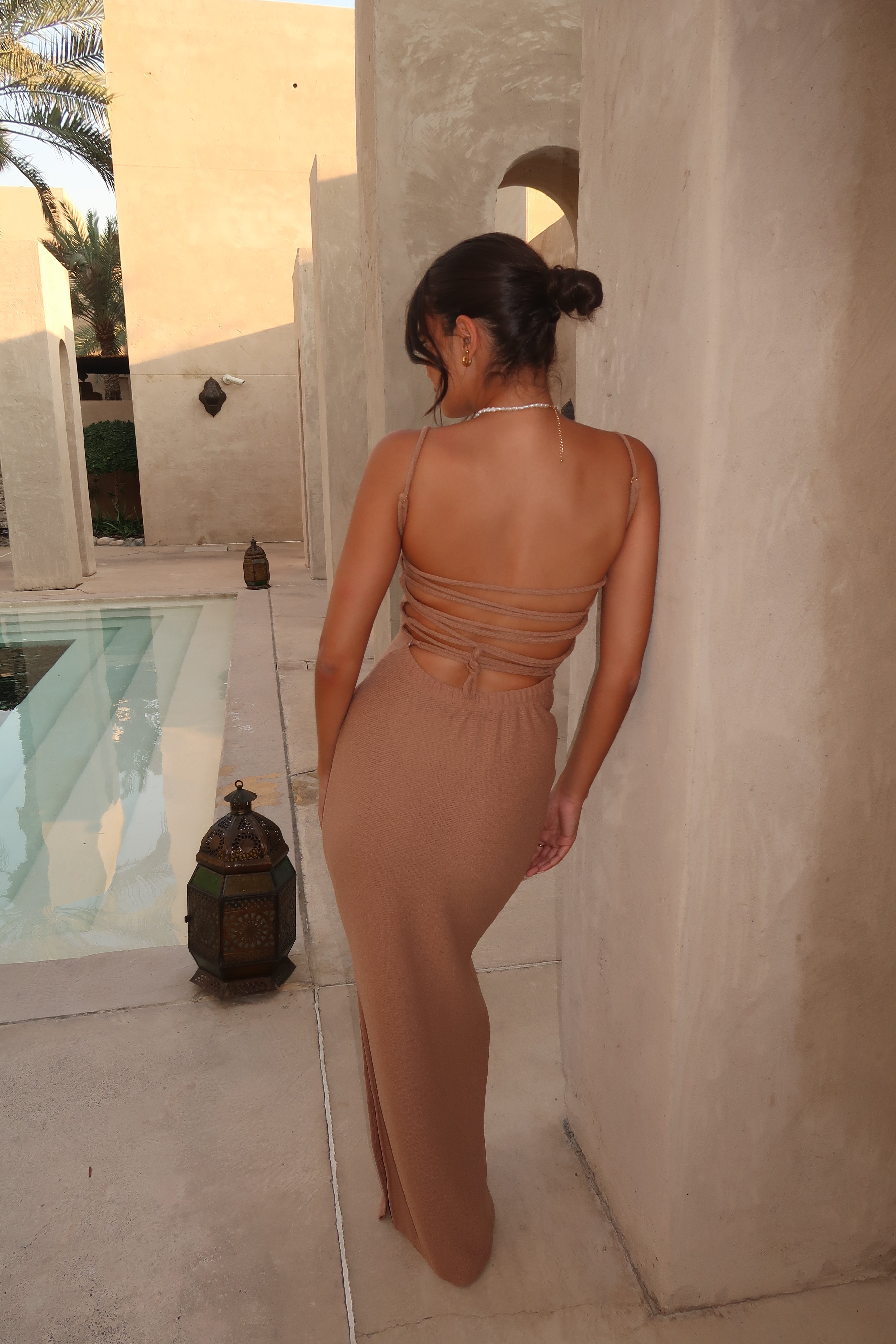 VESTIDO MAXI DE PUNTO SANTORINI - ARENA