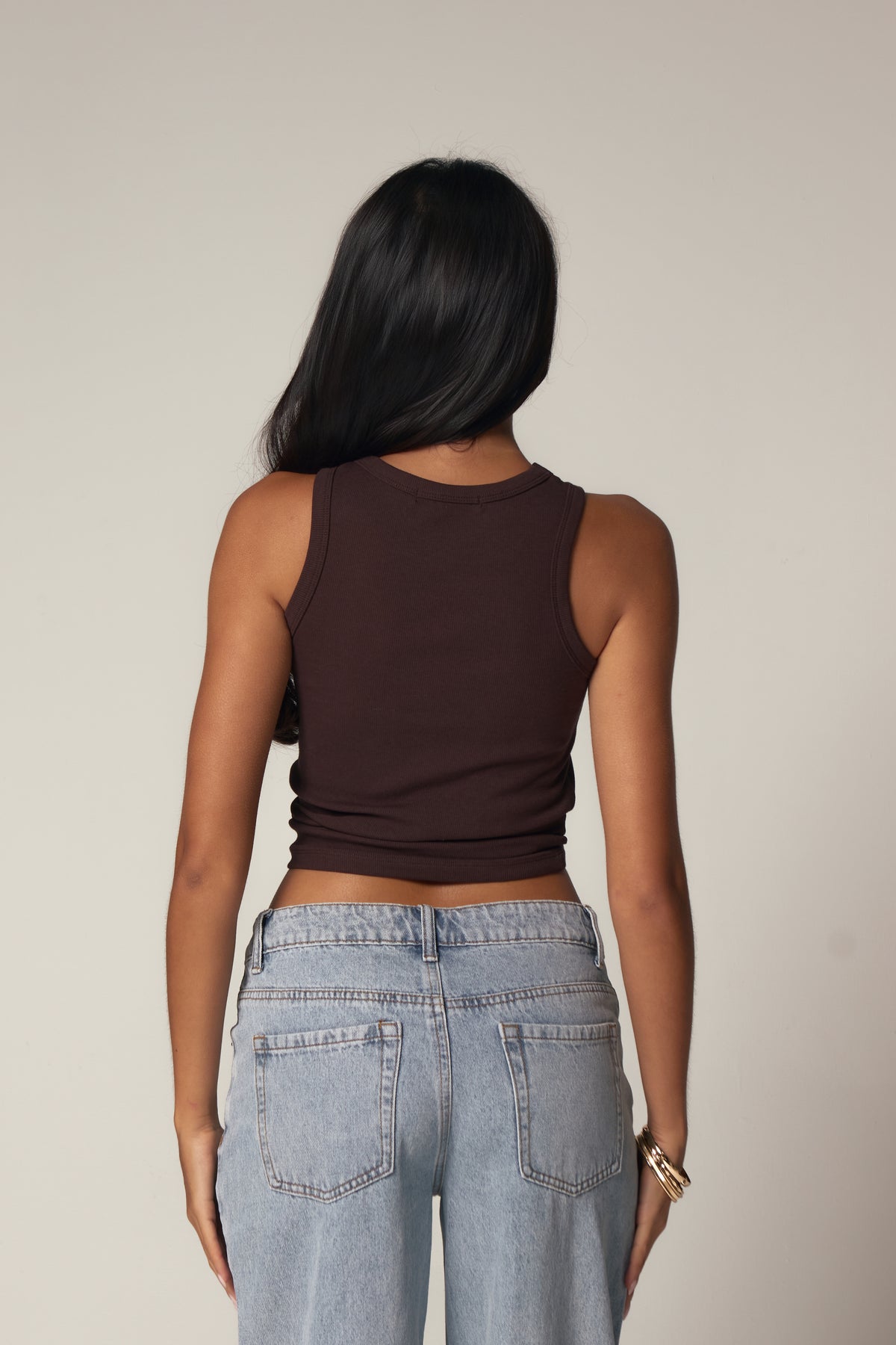 STELLA KNOT VEST - ESPRESSO